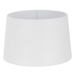 Textured White Linen Lamp Shade 30cm - thumbnail 1