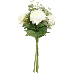 Hydrangea Eucalyptus Queen Annes Lace Bouquet White - thumbnail 3