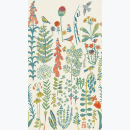 Grandeco Neutral Meadow Flower Painted Sprig 3 Panel Wall Mural - thumbnail 3