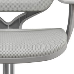 Portland Grey 360° Swivel Office Chair with Security Wheels - thumbnail 3