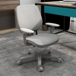 Portland Grey 360° Swivel Office Chair with Security Wheels - thumbnail 1