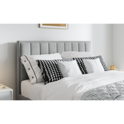 Bedmaster Rhodes Double Grey Velvet Ottoman Bed - thumbnail 3