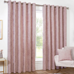 Divante Alden Dusty Pink Thermal Curtain 137 x 168cm