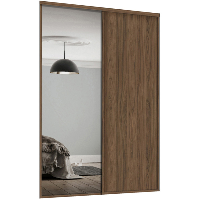 Spacepro Classic 2 Door Walnut Wardrobe Sliding Door 1793mm - image 1