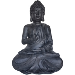 Garden Gear Stone Effect Large Sitting Buddha Garden Ornament