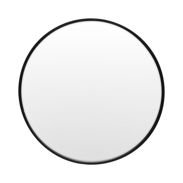 Black Round Metal Mirror 76cm - image 1