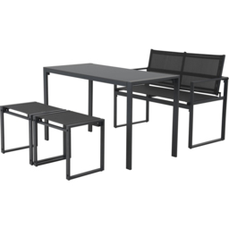 Marley Dining Set Black - thumbnail 2
