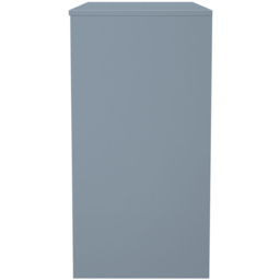Crowndale Fluted 4 Drawer Denim Blue Vanity Dressing Table Ready Assembled - thumbnail 3
