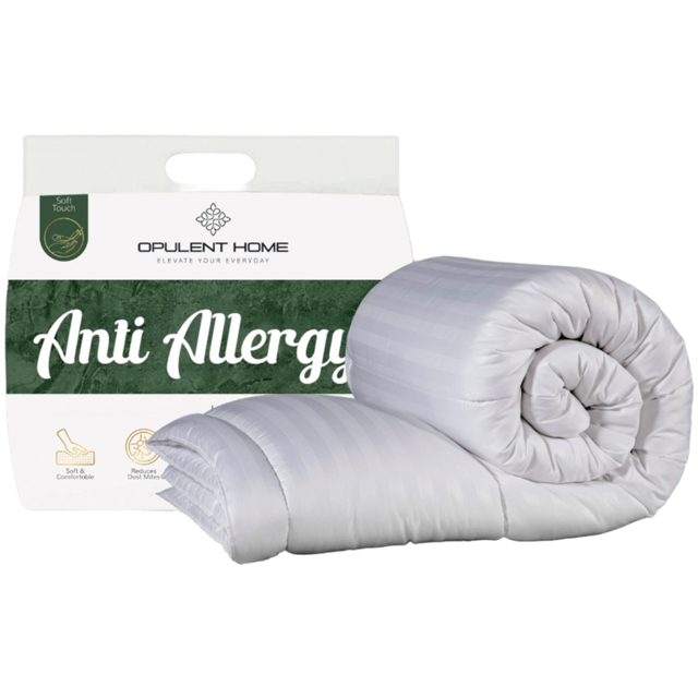 Opulent Home White Double Anti-Allergy Winter Hollowfibre Duvet 13.5 Tog