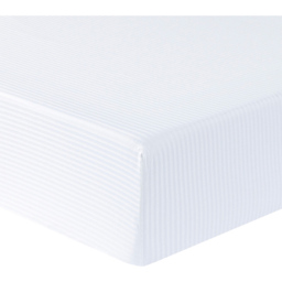 White Super King Size Bamboo Cotton Fitted Sheet