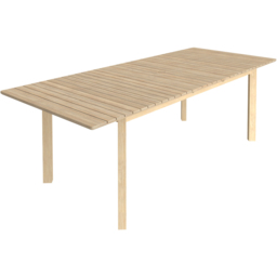Charles Bentley Acacia Wood 8 Seater 199-240cm Extending Dining Table - thumbnail 3