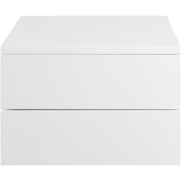 Florence Avignon 2 Drawer White Bedside Table - thumbnail 2