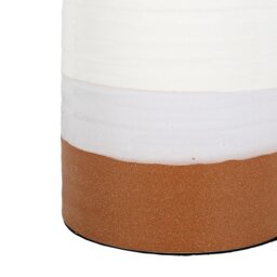 Rustic White and Amber Table Lamp - thumbnail 4