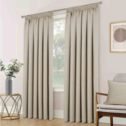 Divante Dusk Natural Blackout Thermal Curtains 168cm