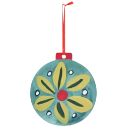 The Christmas Gift Co Hanging Wooden Decorations 4 Pack - thumbnail 4