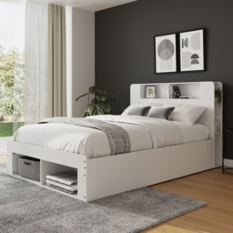 GFW Anya White King Size Storage Ottoman Bed