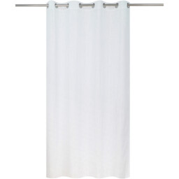 Cosmo Slub Voile Eyelet Curtain Silver 140 x 240cm - thumbnail 4