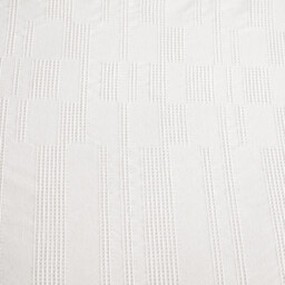 Waffle Block Duvet Set White Superking - thumbnail 2