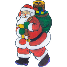 The Christmas Workshop 20 LED Santa Silhouette Window Light Warm White - thumbnail 2