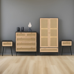 Birlea Croxley Black Bedroom Furniture Set