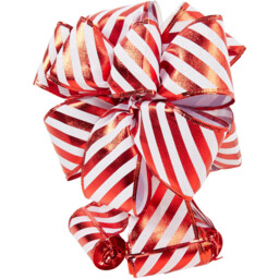 Single Sleigh Bells Ring Bow Christmas Tree Topper 183cm in Assorted styles - thumbnail 4