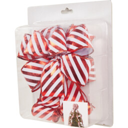 Single Sleigh Bells Ring Bow Christmas Tree Topper 183cm in Assorted styles - thumbnail 2