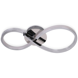 ValueLights Infinity Swirl Chrome Integrated LED Ceiling Light