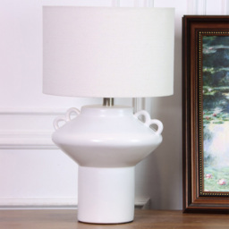 Malachi White Table Lamp - thumbnail 3