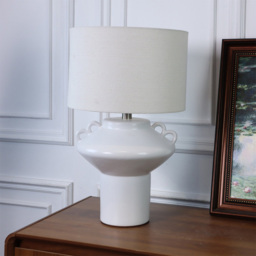 Malachi White Table Lamp - thumbnail 2
