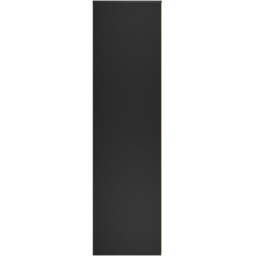 Crowndale Hong Kong 2 Door 2 Drawer Matt Black Tall Wardrobe Ready Assembled - thumbnail 3