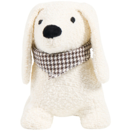 Boucle White Dog Doorstop - thumbnail 1