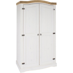 Core Products Corona 2 Door White Wardrobe - thumbnail 2