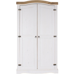 Core Products Corona 2 Door White Wardrobe - thumbnail 3