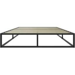 Soho Black Double Metal Platform Bed Frame - thumbnail 3