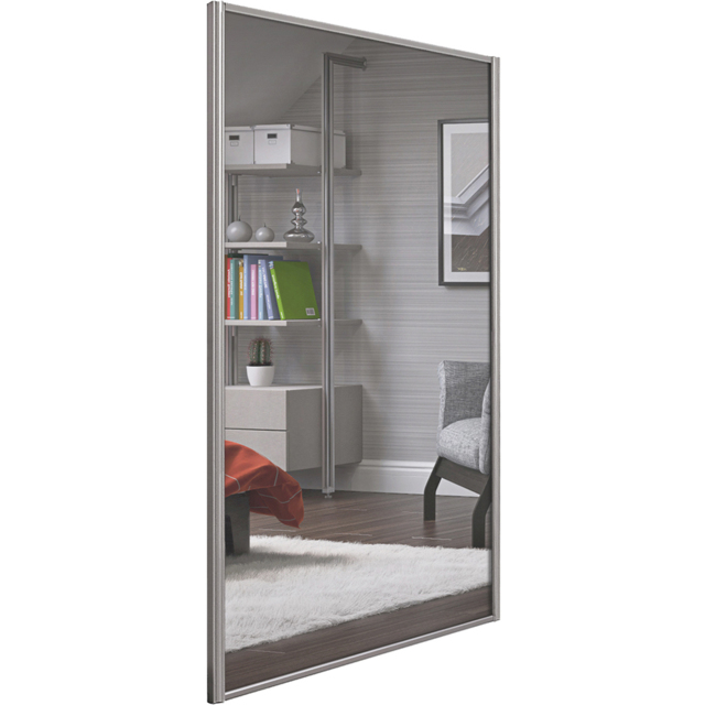 Spacepro 1 Panel Silver Mirror Attic Sliding Door - image 1