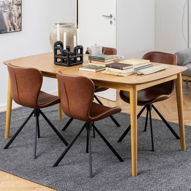 Florence Montreux 6 Seater Dining Table Oak - image 1