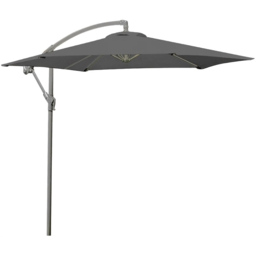 Garden Gear 2.7m Charcoal Cantilever Parasol with Cover - thumbnail 1