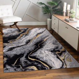 Sunset Marble Rug Monochrome - Multicolour / 160cm - thumbnail 3