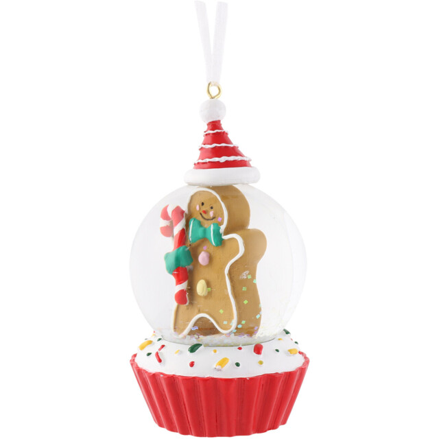 Hanging Gingerbread Snow Globe - image 1