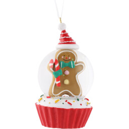 Hanging Gingerbread Snow Globe - thumbnail 2