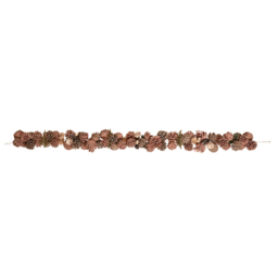 The Seasonal Gift Co. Blush Pink Foliage Garland with Rose Gold Pinecones 120cm - thumbnail 3