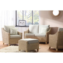 Desser Dijon Cane Pebble Fabric Footstool with Storage Compartment - thumbnail 4
