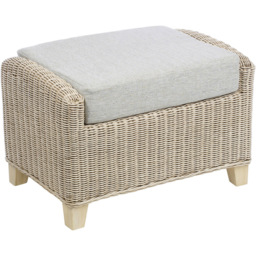 Desser Dijon Cane Pebble Fabric Footstool with Storage Compartment - thumbnail 2