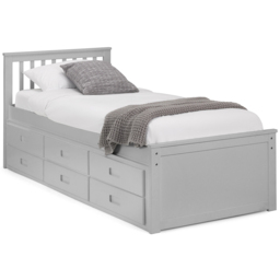 Julian Bowen Dove Grey Maisie Bed with Underbed and Drawers - thumbnail 4