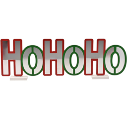 The Seasonal Gift Co. Multicolour LED HOHOHO Infinity Stand Light 32cm - thumbnail 3