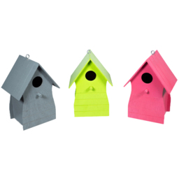 St Helens Multicolour Wooden Bird House Set of 3