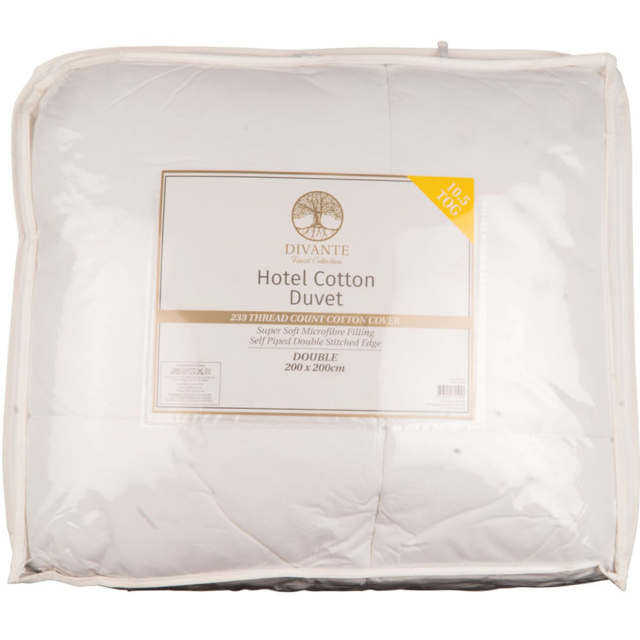 Divante Double White Hotel Cotton Duvet 4.5 Tog - image 1