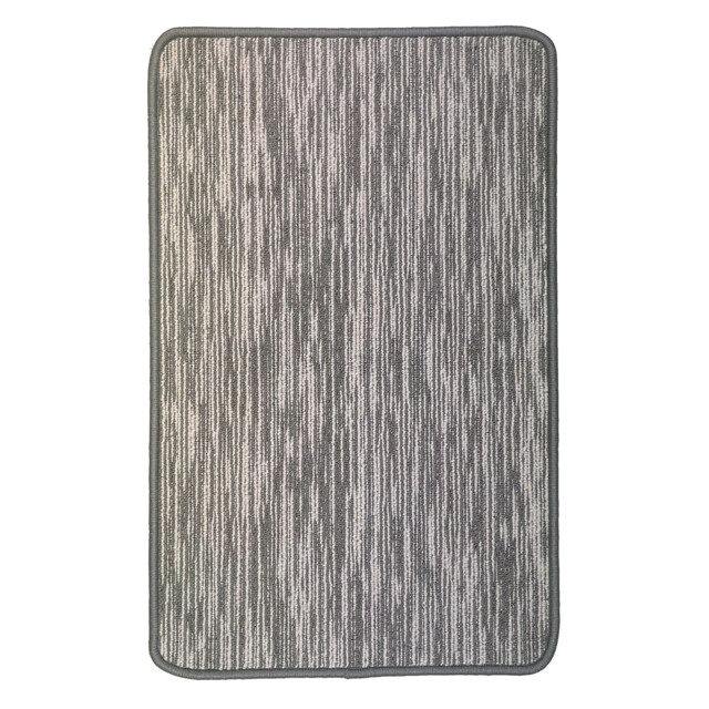 Grey 50 x 80cm Broken Stripe Washable Doormat - image 1