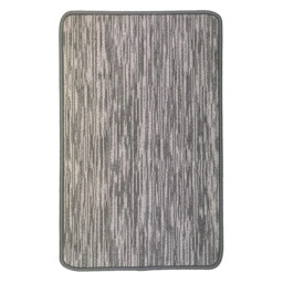 Grey 50 x 80cm Broken Stripe Washable Doormat - thumbnail 1