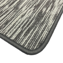 Grey 50 x 80cm Broken Stripe Washable Doormat - thumbnail 3